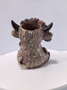 Vases <span class=keywords><strong>à</strong></span> fleurs en résine en forme de <span class=keywords><strong>vaches</strong></span> des Highlands pour la décoration florale et la décoration de table <span class=keywords><strong>à</strong></span> la maison - Vente en gros - Product Image 4