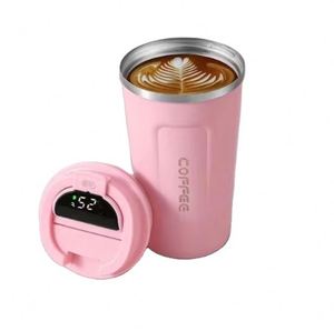 Outdoor Simple Portable 304 Vacuum Stainless Steel Thermos Intelligent Temperature <b>Display</b> Drinking Water Bottle Cup - Product Image 1