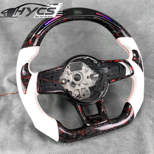 Volante de fibra de carbono de estilo deportivo LED forjado para Volkswagen <span class=keywords><strong>Golf</strong></span> <span class=keywords><strong>7</strong></span> MK7 Mk7.<span class=keywords><strong>5</strong></span> GTI Scirocco Polo GTS <span class=keywords><strong>R</strong></span> <span class=keywords><strong>Line</strong></span> volante - Product Image 3