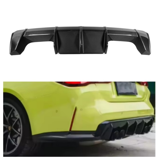 Dry Carbon Fiber Car Parts EU Style Rear Diffuser for BMW M3 G80 4-door/M4 G82 2-door 2021+