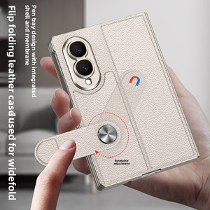 Coque de protection pliable avec fente pour stylet, support intégré pour film, compatible avec l'étui de téléphone Samsung Z Fold 8 - Product Image 4