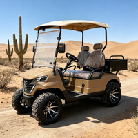 Voiture de golf électrique tout-terrain Rainbow 72V certifiée CE, freins à disque, personnalisable, 2 places avec compartiment arrière, 30 km/h, autonomie 70-90 km