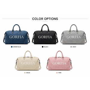 Bolsa de Viaje de Mezclilla a la Moda, Bolsa de Fin de Semana de Gran Capacidad, Bolso de Mano para Mujer, Bolsa de Viaje Informal - Product Image 6