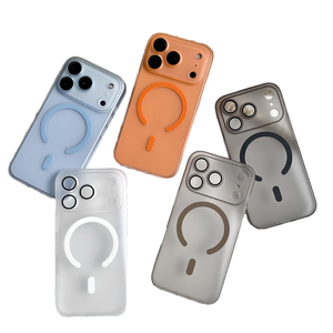 Voor 15/16 Pro Max Ultra-Dunne Matte Magnetische Zuigkracht Business Design Schokbestendig Telefoonhoesje Lens Huid Gevoel Pc Schede - Product Image 1