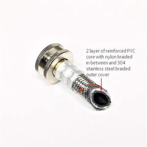 Paquete de 2 Mangueras de Acero Inoxidable Premium para Lavadora, Mangueras de Entrada de Agua con Revestimiento Rojo y Azul - Product Image 3