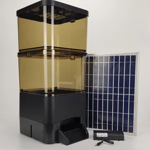 Solar panel fish feeder china Manufacturer wholesale 2021 new automatic pet feeder