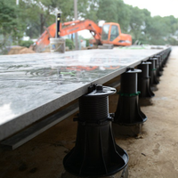 Système de piétement de carrelage réglable Sunsbuild en plastique PP moderne de haute qualité pour balcon, toit et terrasse – Écologique et durable pour hôtels
