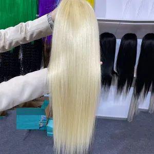 50 Inch 613 Full Lace Wig 180% Cuticle Aligned Hair 613 Blonde 360 Frontal Wig 13x6 Frontal 613 Hd Lace Front Wig Human Hair