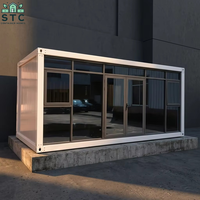 Casa Contenedor Prefabricada Modular de Lujo de 20 pies con Paneles Sándwich, Diseño Transpirable, Estilo Moderno, Uso Multipropósito
