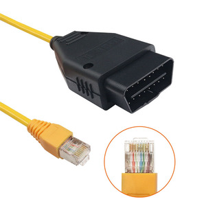 Câble de diagnostic Ethernet jaune BMW pour la détection des pannes des voitures de la série F - Product Image 2
