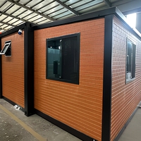 Maison conteneur extensible à aile unique de 30 pieds, économique, préfabriquée, modulaire, blanche, logement temporaire pour camp ou bureau