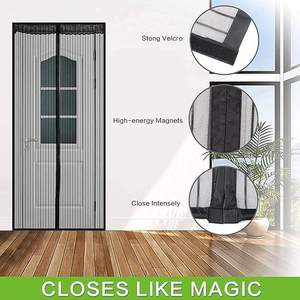 Moustiquaire magnétique en maille polyester la plus vendue, anti-poussière, sans déchirure, anti-moustiques, ventilée, anti-insectes pour <span class=keywords><strong>porte</strong></span> - Product Image 4