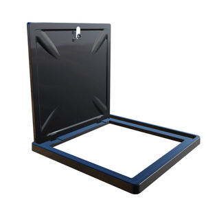 내구성 FRP 플라스틱 수지 복합 맨홀 커버 EN124 표준 경량 소음 저감 및 도로 배수용 집착 방지 - Product Image 6