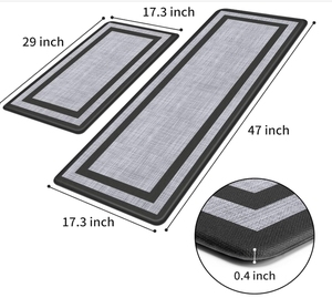 <span class=keywords><strong>Tapis</strong></span> ergonomique confortable pour se tenir debout, PVC anti-fatigue, antidérapant, imperméable, rembourré, noir <span class=keywords><strong>gris</strong></span>, pour évier, <span class=keywords><strong>cuisine</strong></span>, sol - Product Image 2