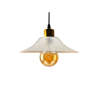 Lampu LED Nordik Restoran Bar Lampu Kaca Edison Lampu Gantung Plafon