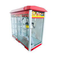 Machine à pop-corn industrielle électrique commerciale nouvelle condition automatique Double bouilloires 16oz Popcorn Maker utilisé pour la boulangerie
