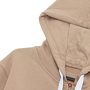 IGift personnalisé impression broderie Tan pull à capuche pour hommes haute qualité Polyester/coton pour l'hiver en gros - Product Image 6