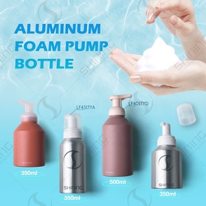 200 צבעוני להתאמה אישית 300 מ "ל 500 מ" ל זהב ריק אלומיניום גוף שמפו בקבוק אריזה מתכת 250 מ "ל בקבוק קצף אלומיניום - Product Image 6