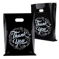 Sacs en plastique personnalisés découpés sur mesure pour le shopping, sacs en plastique robustes avec poignées et logos, pour le merchandising et les messages de remerciement