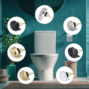 Kit de manija de inodoro de varilla de aluminio de aleación de zinc Universal THU004-# <span class=keywords><strong>CP</strong></span> palanca de viaje St701C manija de montaje lateral para reemplazo de baño - Product Image 6