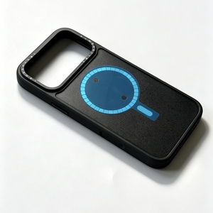 <span class=keywords><strong>Coque</strong></span> de téléphone K8 magnétique compatible avec découpe pour bouton de caméra encastré, finition similicuir TPU pour <span class=keywords><strong>iPhone</strong></span> 18 <span class=keywords><strong>Pro</strong></span> Max - Product Image 3