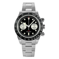 Montres chronographes automatiques multifonctions 40MM Seagull ST1901 Mouvement 100M Montres d'affaires lumineuses étanches pour hommes