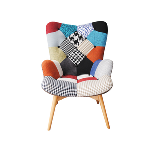 Fauteuil en velours à fleurs en bois, meubles de salon modernes, canapés sexuels pour l'amour, canapé de salon de beauté, canapé individuel, salon - Product Image 1