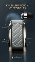Casque Bluetooth Lavalier K56 pour Bureau, avec Rappel d'Appel Téléphonique, Câble Rétractable Détachable, Clip Arrière, Écouteur Mono