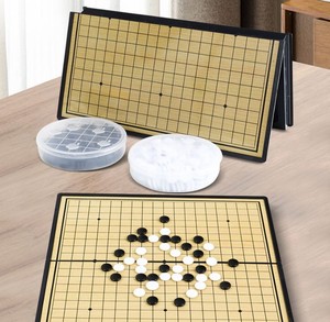 Trẻ em mới bắt đầu cờ vua phong cách đen trắng đi Bộ Câu Đố bàn cờ gấp 2 trong 1 đặt trò chơi đi - Product Image 2