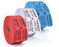 Billets de tombola 2x2 pouces, numérotés consécutivement, perforés, à déchirement facile, en papier couché, impression numérique, vernis