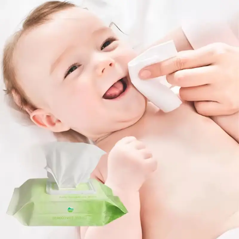 Phân hủy sinh học Flushable nhạy cảm bé Khăn lau không gây dị ứng bé khăn giấy ướt