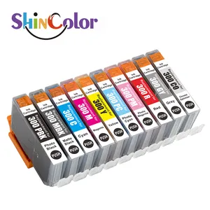 Cartucho de tinta de inyección de tinta Compatible Premium ShinColor PFI300 300 PFI 300 para impresora Canon Imageprograf Pro-300 Pro