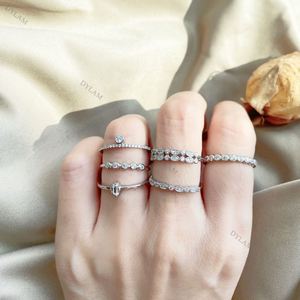 Dylam 925 Silver Jewelry Sterling <b>Ring</b> <b>Plain</b> Band Engagement <b>Rings</b> - Product Image 6
