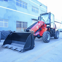 TL1500 Pengiriman Cepat 1.5 Ton Mini Telescopic Wheel Front End Farm Multi Loader Eaton Bersertifikat CE Construction Backhoe Loader