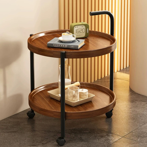 Luz luxo estilo nórdico mesa de café conversível armário lateral 2-<span class=keywords><strong>Layer</strong></span> para pequeno apartamento sala Decor Corner - Product Image 2
