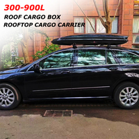 Boîte de toit rigide universelle étanche pour transport de marchandises, coffre de toit extérieur pour voiture, SUV, camionnette, fourgonnette