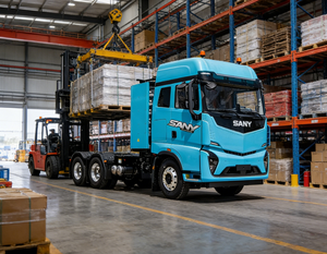 Camión Tractor Eléctrico Sany de Largo Alcance, Vehículo de Nueva Energía para Construcción y Terminales Portuarios - Product Image 6