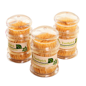 Bamboo Toothpicks With Holder 7-8Cm Portable Disposable Double-Ended For Home Hotel Use 100-200 Pieces Per Pack - Product Image 5