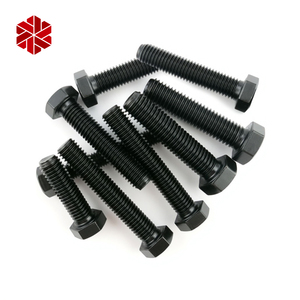 Đen Hex vít bu lông và đai ốc din933 M6 bouten M10 tuerca Y perno ốc vít <span class=keywords><strong>M12</strong></span> M13 hình lục giác bu lông 18x80mm 8.8 Hex đầu bu lông - Product Image 1