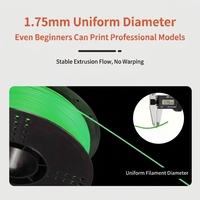 Filament PLA+ 1KG 1,75 mm Professionnel pour Imprimante 3D, Bobine Grande Capacité PLA Pro, Impression Sans Blocage de la Buse pour Grands Projets