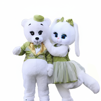 Costume de Mascotte Personnalisé de Haute Qualité pour Adulte, Thème Animal (Ours, Lapin Anime), pour Publicité, Cosplay et Fêtes Déguisées