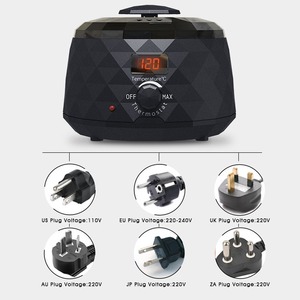 Calentador de cera negra 500cc Calentador de cera Olla Control de temperatura digital Calentador de cera depilatoria Olla Depilación - Product Image 4