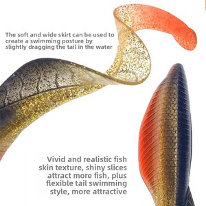 <span class=keywords><strong>ALPHA</strong></span> 15cm/37g Großschwänziger Maden-Softköder aus Edelstahl ohne Haken für Barsch-Angeln - Product Image 5