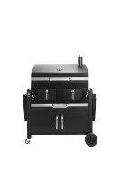 Barbecue à usage intensif d'extérieur OEM avec armoire et table d'appoint pliable Barbecue à charbon mobile utilisé par plus de 5 personnes
