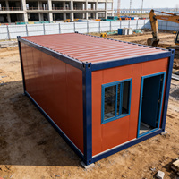 Maison conteneur de luxe légère et écologique à installation rapide, dortoir modulaire préfabriqué, mini-école portable