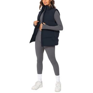 Chaleco Acolchado de Algodón Básico para Mujer, Estilo Regular, Invierno, Cierre de Cremallera, Sin Mangas, Proporcionado por el Productor, Ventas Globales - Product Image 5