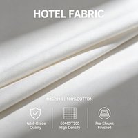 Tissu de qualité commerciale 100 % coton, écologique, 300 fils, tissé, résistant à l'abrasion, poids moyen, personnalisé en usine pour la literie d'hôtel