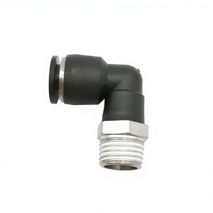 Conectores Neumáticos Rápidos Negros YIIDNN PL de 4mm-12mm, Conector de Manguera de Diámetro Exterior de 1/8", 1/4", 3/8", 1/2" BSP Roscado Recto - Product Image 2