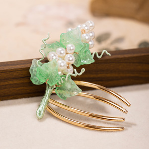 Accesorios para el cabello de estilo antiguo, Hanfu, estilo de corte, estilo Tang, elegante, versátil, peineta sencilla, horquilla en forma de U, súper elegante. - Product Image 4