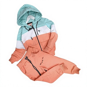 Vêtements coordonnés délavés style vintage, col rond, coupe décontractée, bas élastique, qualité supérieure, directement de l'usine - Product Image 1